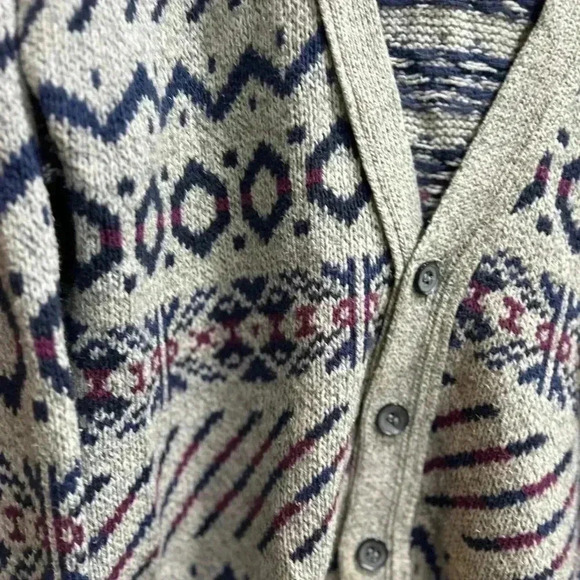 Vintage‎ OshKosh B’Gosh Size Large Men’s Cardigan Bill Cosby Style Buttons Retro - Picture 5 of 10